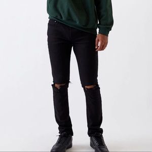 PacSun Ripped Black Skinny Jeans